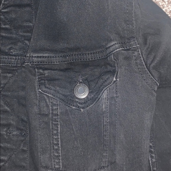 Aeropostale Black Jean Jacket - Picture 3 of 6